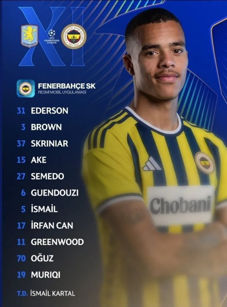 Fenerbahçe’nin Sahaya Çıkacağı İlk 11 Netleşti