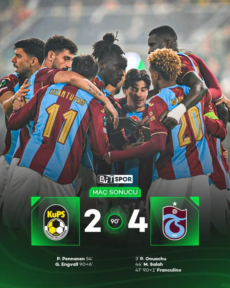 Trabzonspor Finlandiya Deplasmanından Galibiyetle Dönüyor