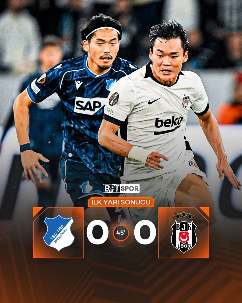 Beşiktaş Hoffenheim Deplasmanında İlk Yarıyı Golsüz Geçti