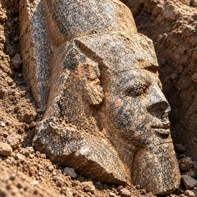 Mısır’da Firavun II. Ramses’e Ait Dev Heykel Bulundu