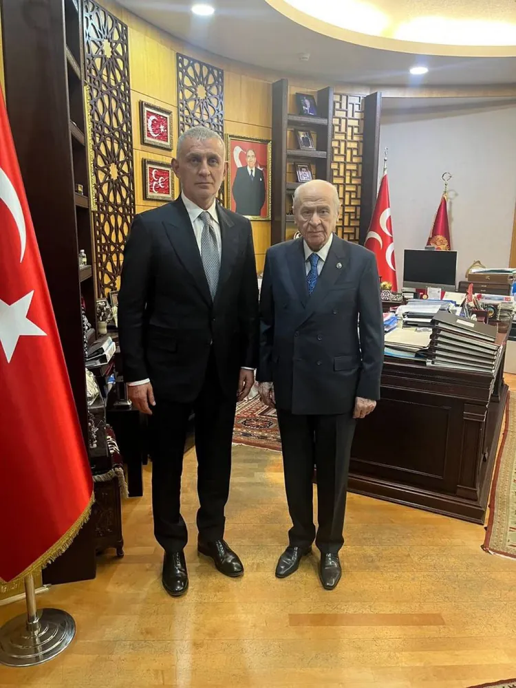 TFF Başkanı İbrahim Hacıosmanoğlu Devlet Bahçeliyi Ziyaret Etti