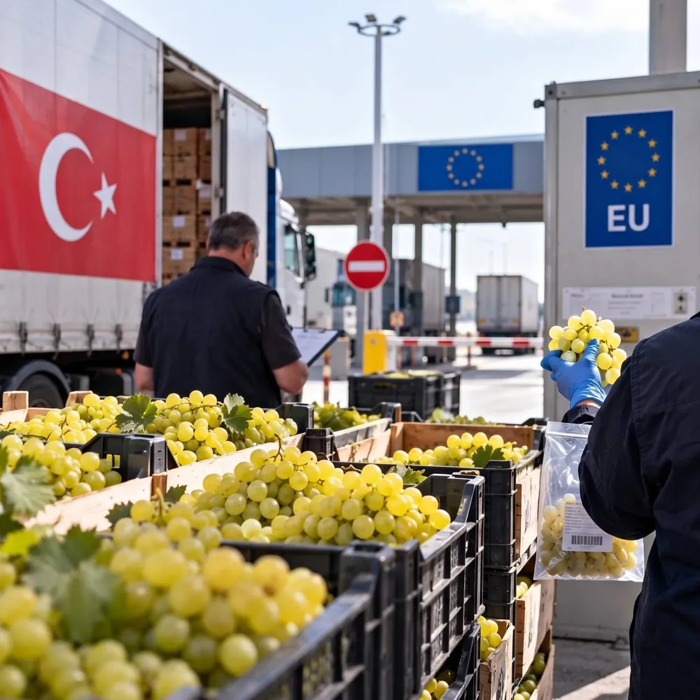 Bulgaristan Sınırında Üzüm İhracatına Pestisit Engeli