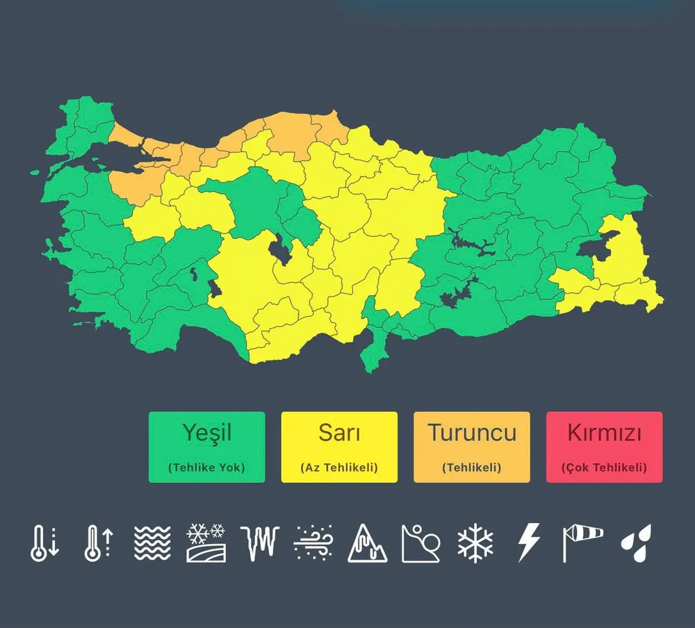 Meteoroloji’den 10 İl İçin Turuncu Kodlu Kritik Uyarı