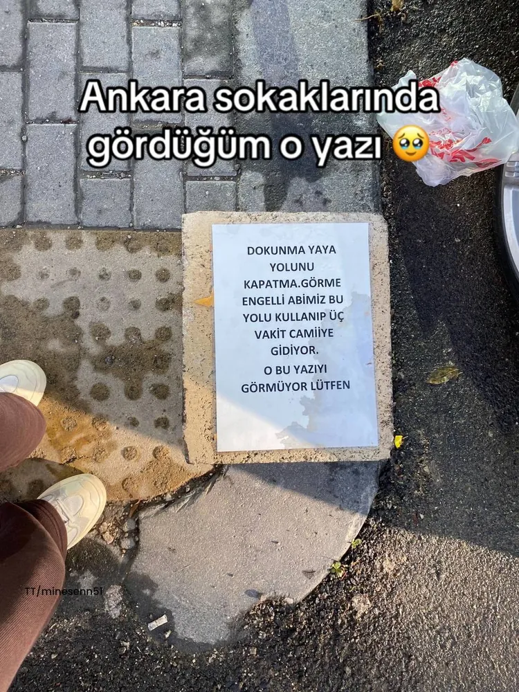 Ankara’da Görme Engelliler İçin Anlamlı Farkındalık Mesajı