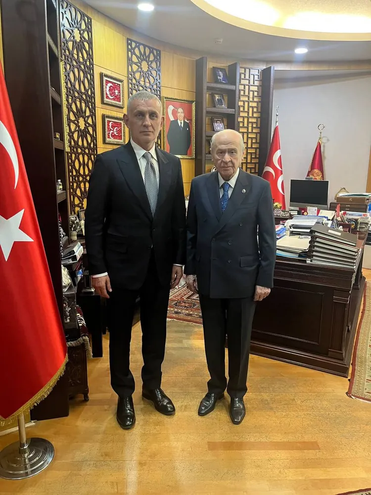 TFF Başkanı Hacıosmanoğlu MHP Lideri Bahçeli ile Görüştü