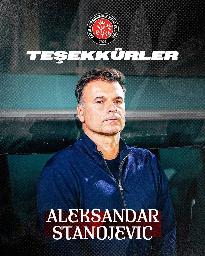 Fatih Karagümrük Teknik Direktör Aleksandar Stanojevic ile Yollarını Ayırdı