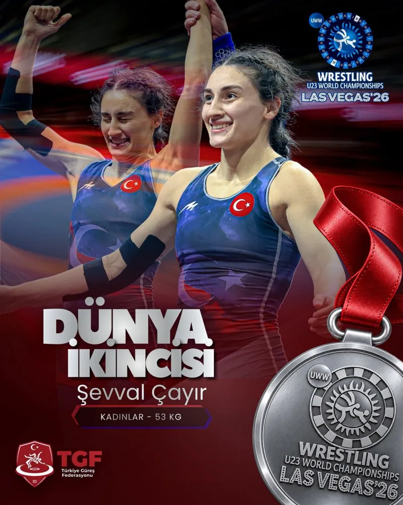 Milli Güreşçi Şevval Çayır Dünya Şampiyonası’nda Gümüş Madalya Kazandı