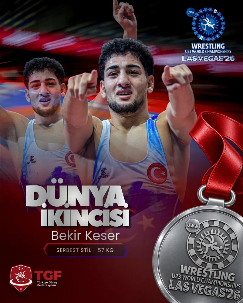 Bekir Keser U23 Dünya Güreş Şampiyonası’nda Gümüş Madalya Kazandı