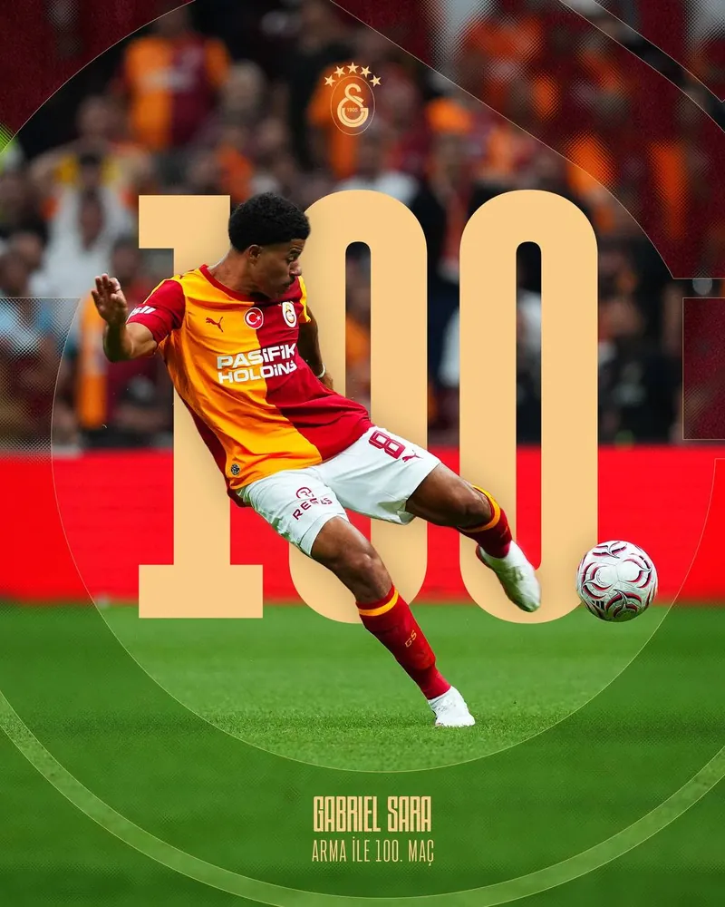 Galatasaray’da Gabriel Sara Dönemi: 100 Maçlık Büyük Başarı